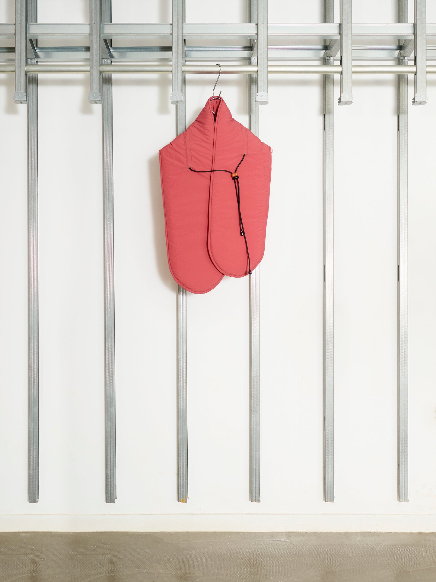 BARE FLUFFY SCARF Coral